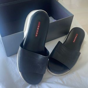 100% authentic prada platform sandals